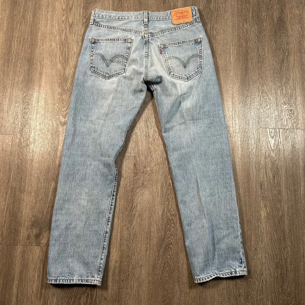 Vintage Levis 501 Original Fit Jeans 33x32 Fits 33X31 Light Wash Blue Button Fly